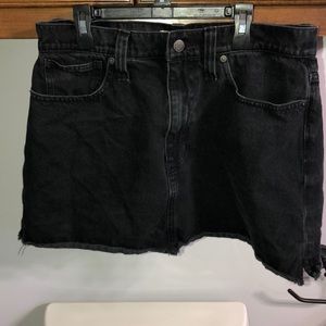 madewell denim skirt